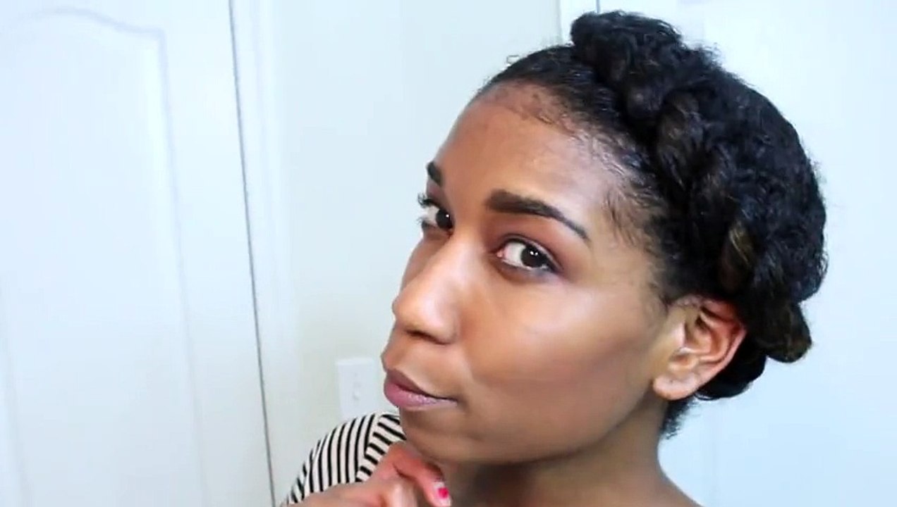 Twisted Knot Protective Style Natural Hair | Winter + Summer Workout Hairstyle - Naptural85