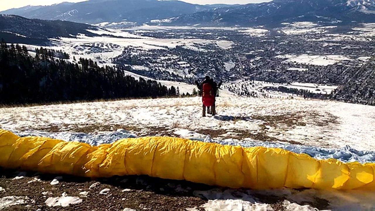 Paragliding off Mt. Sentinel