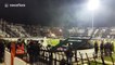 Loud bangs heard in stadium during Greek football violence