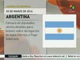 Argentina: Diputados discutirán las leyes Cerrojo y Pago Soberano