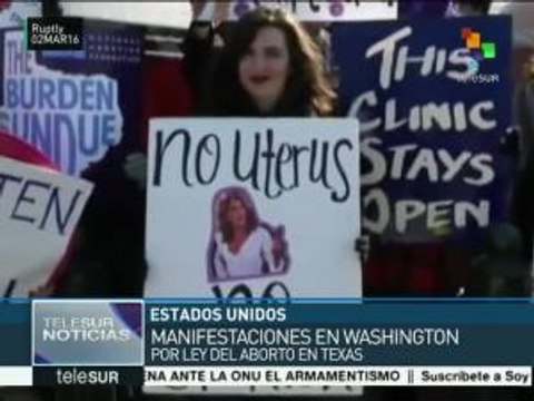 EE.UU.: manifestaciones en Washington por ley del aborto en Texas