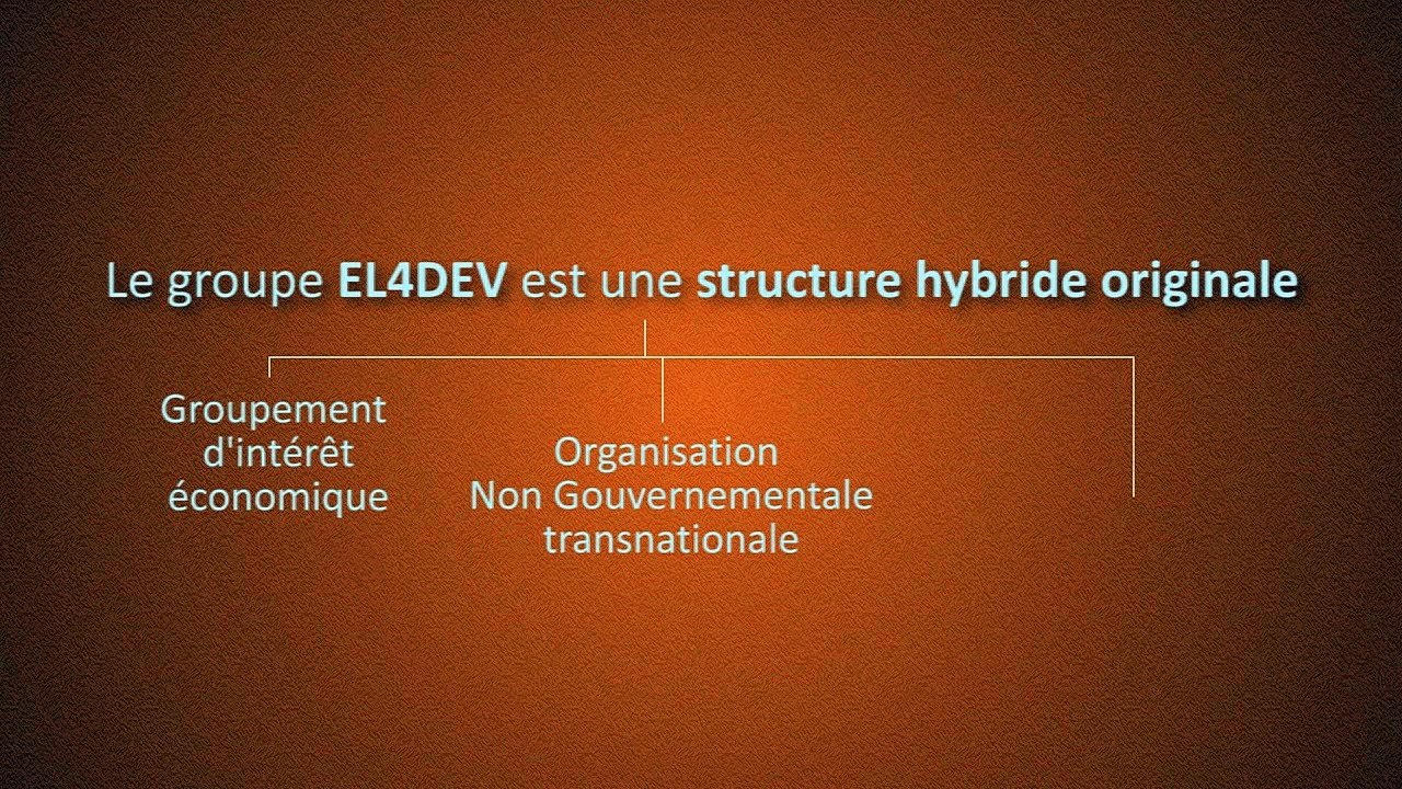 Le monde social et solidaire - EL4DEV - Présentation du concept