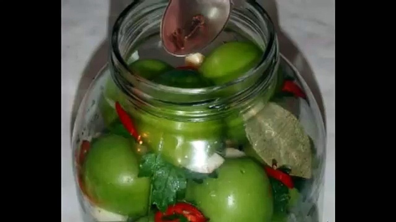 Консервирование зеленых помидоров