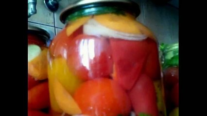 Консервирование помидоров ассорти