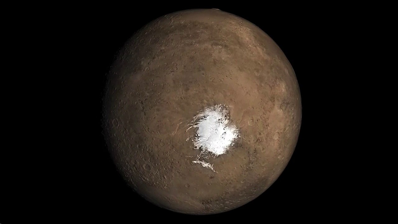 Simulation 3D de la planète Mars par la NASA