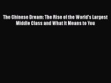 PDF The Chinese Dream: The Rise of the World's Largest Middle Class and What It Means to You