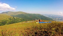 Боржава, г. Гемба. Парапланеризм. (Paragliding time lapse)