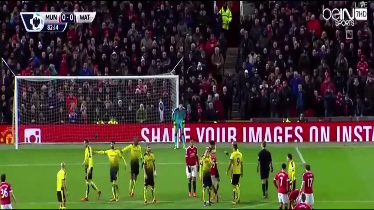اهداف مباراة مانشستر يونايتد وواتفورد 1-0