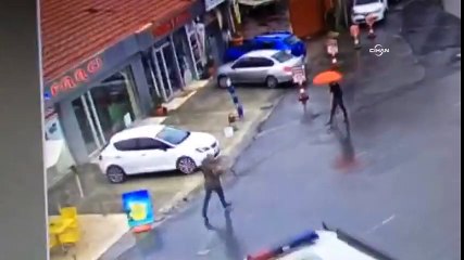 Saldırı anı kamerada