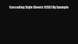 PDF Cascading Style Sheets (CSS) By Example  EBook