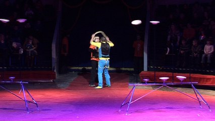 Liviu Tudor Spinning Plates with Dog