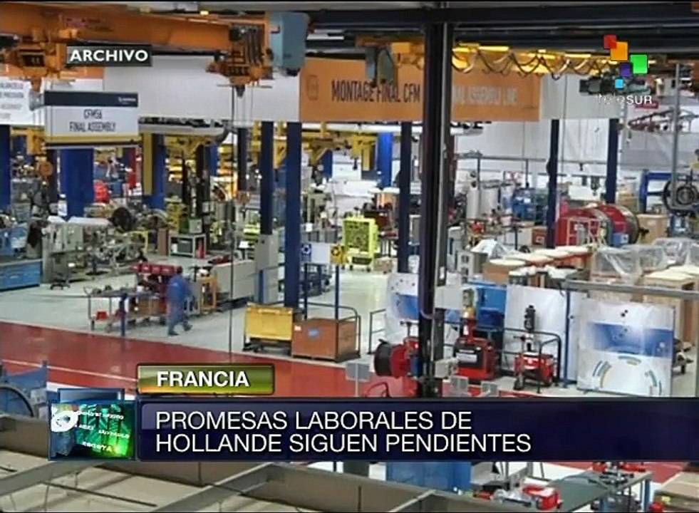 Francia: 70% de los ciudadanos rechazan reforma laboral de Hollande