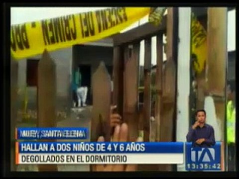 Hallan a dos niños de 4 y 6 años degollados en Muey