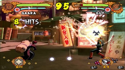 NARUTO SHIPPUDEN Ultimate Ninja 4 - Gaara VS Guy