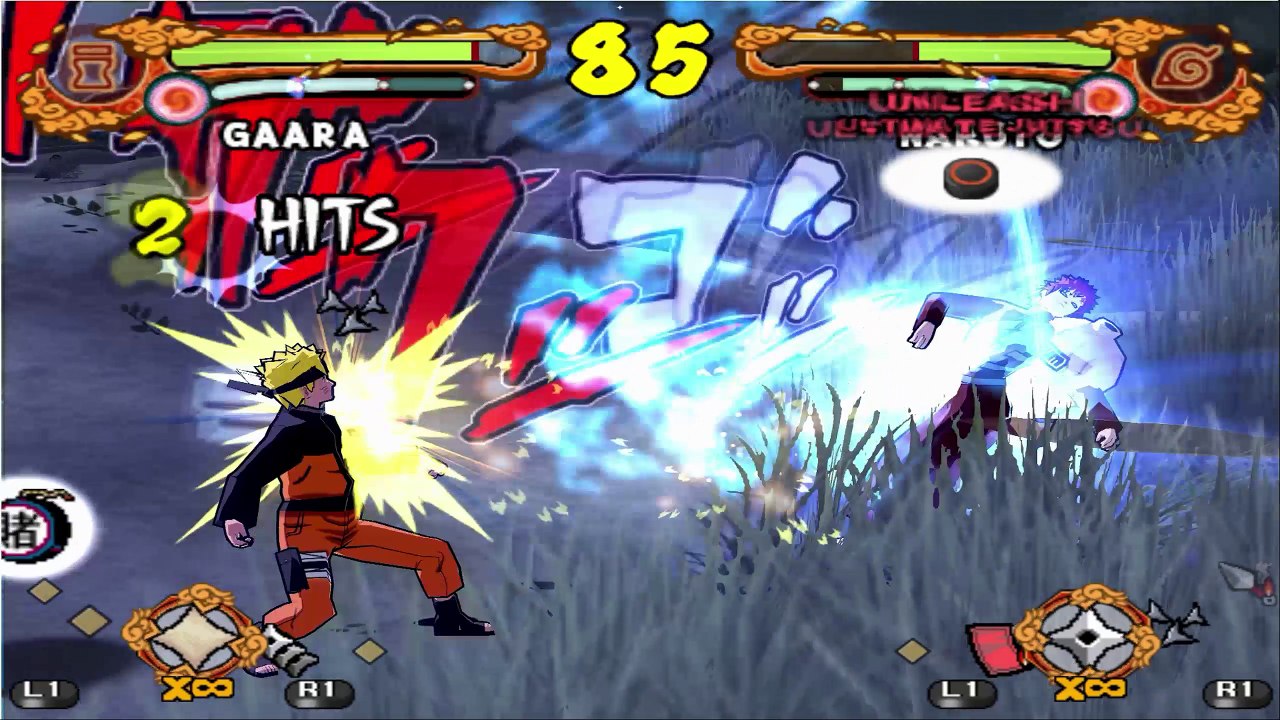 NARUTO SHIPPUDEN Ultimate Ninja 4 - Gaara VS Naruto