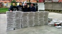 Pavia - sequestrate 1,2 tonnellate di hashish dentro un furgone