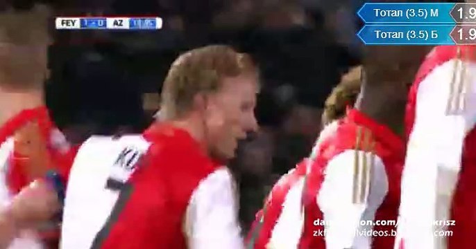Markus Henriksen 1:0 Own Goal HD | Feyenoord 1-0 AZ Alkmaar 03.03.2016 HD