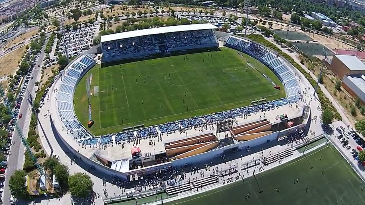 EL ESTADIO BUTARQUE, DEL C.D. LEGANÉS, DESDE ARRIBA