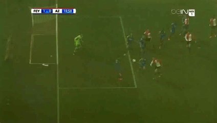 Henriksen M. (Own goal) - Feyenoord 1 - 0 AZ Alkmaar - 03-03-2016