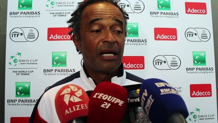 Coupe Davis 2016 - Yannick Noah : "Je suis fier d'être capitaine"'