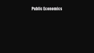 Read Public Economics Ebook Free