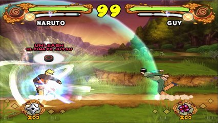 NARUTO SHIPPUDEN Ultimate Ninja 4 - Naruto VS Guy