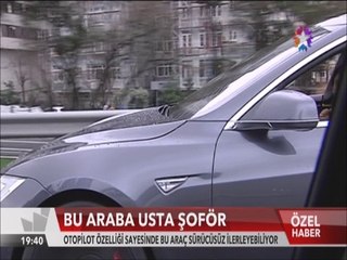 Sürücüsüz trafikte yol alabilen bu elektrikli otomobilin benzeri yok