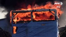 Fires break out in Calais 'Jungle' migrant camp