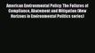 Read American Environmental Policy: The Failures of Compliance Abatement and Mitigation (New