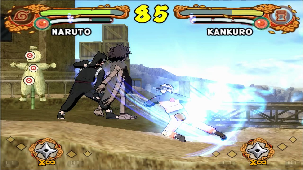 NARUTO SHIPPUDEN Ultimate Ninja 4 - Naruto VS Kankuro (2)