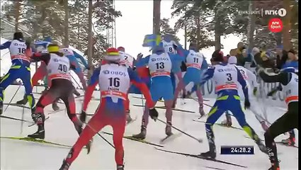 SUPER-FINISH - Sergey Ustiugov wins 15km mass start [F] - Falun 2016