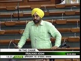 Bhagwant Mann in parliament
