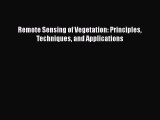 Download Remote Sensing of Vegetation: Principles Techniques and Applications Ebook Online