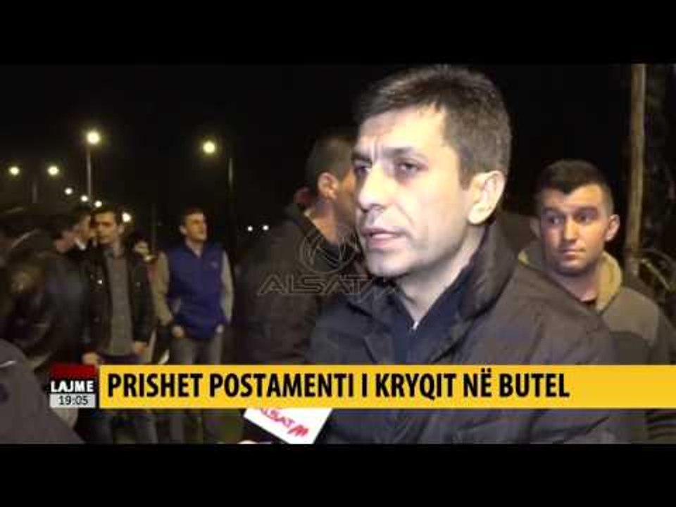 Protesta në Butel, prishet postamenti i kryqit