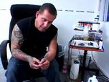 Beginning Tattooing Tips : How to Insert Needles Into Traditional Tattoo Machine