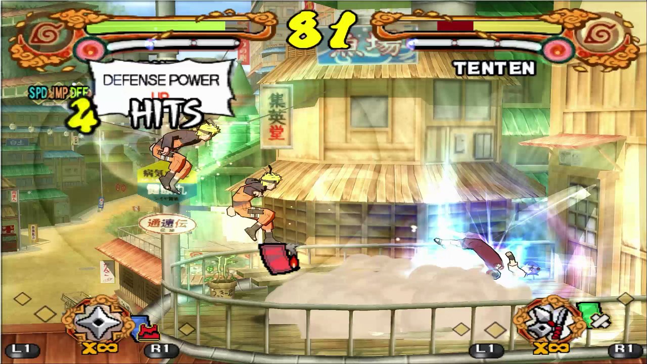 NARUTO SHIPPUDEN Ultimate Ninja 4 - Naruto VS Tenten