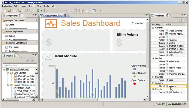 Calculate a Value Using Local and Global Script Variables SAP BusinessObjects Design Studio 1.1