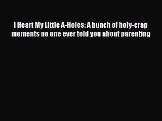 Read I Heart My Little A-Holes: A bunch of holy-crap moments no one ever told you about parenting