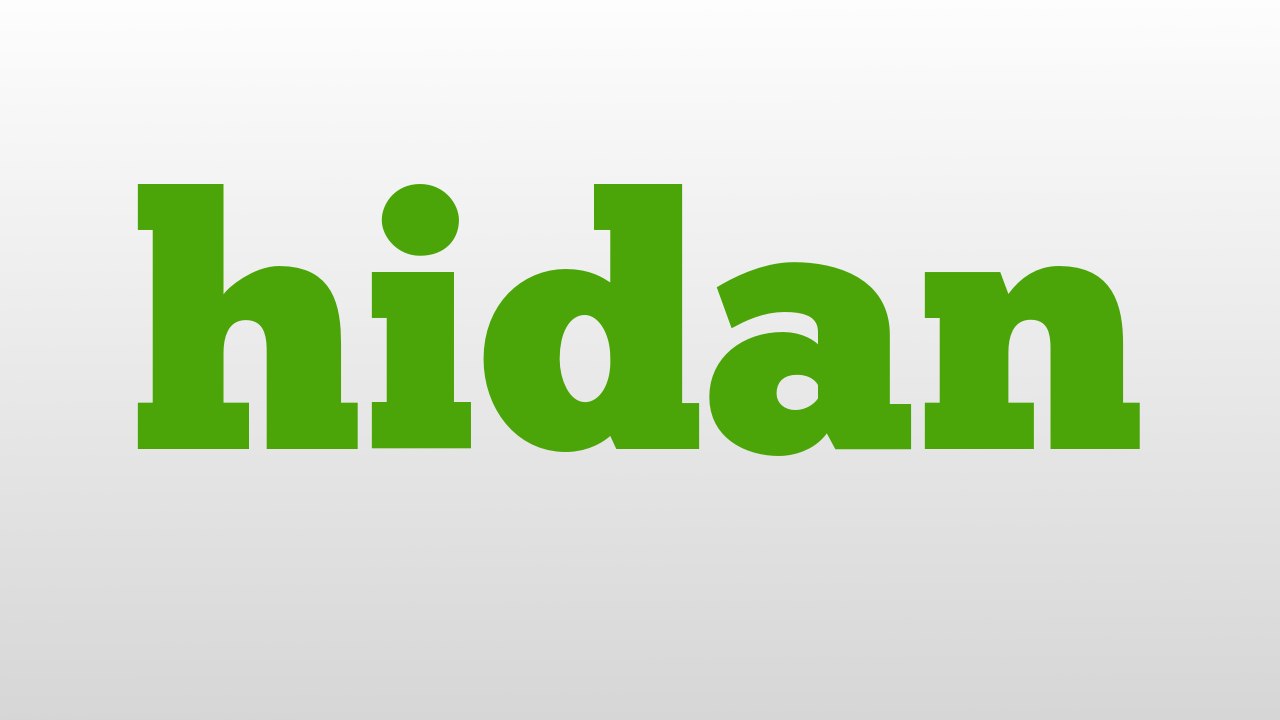 hidan meaning and pronunciation