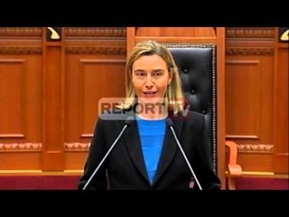 Report TV - Mogherini: Bëni reformën në drejtësi, silleni Shqipërinë në BE