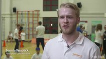 Daniel Sturridge & Jonnie Peacock try the Paralympic Challenge