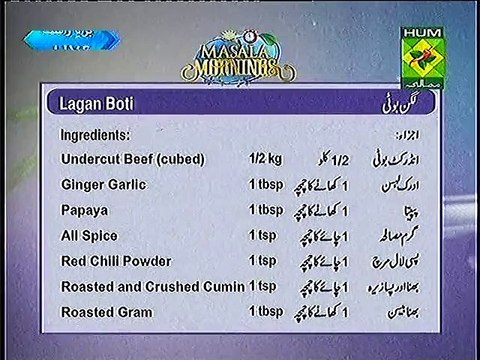 Masala Mornings Recipe by Shireen Anwar Masala TV 30 July 2015
