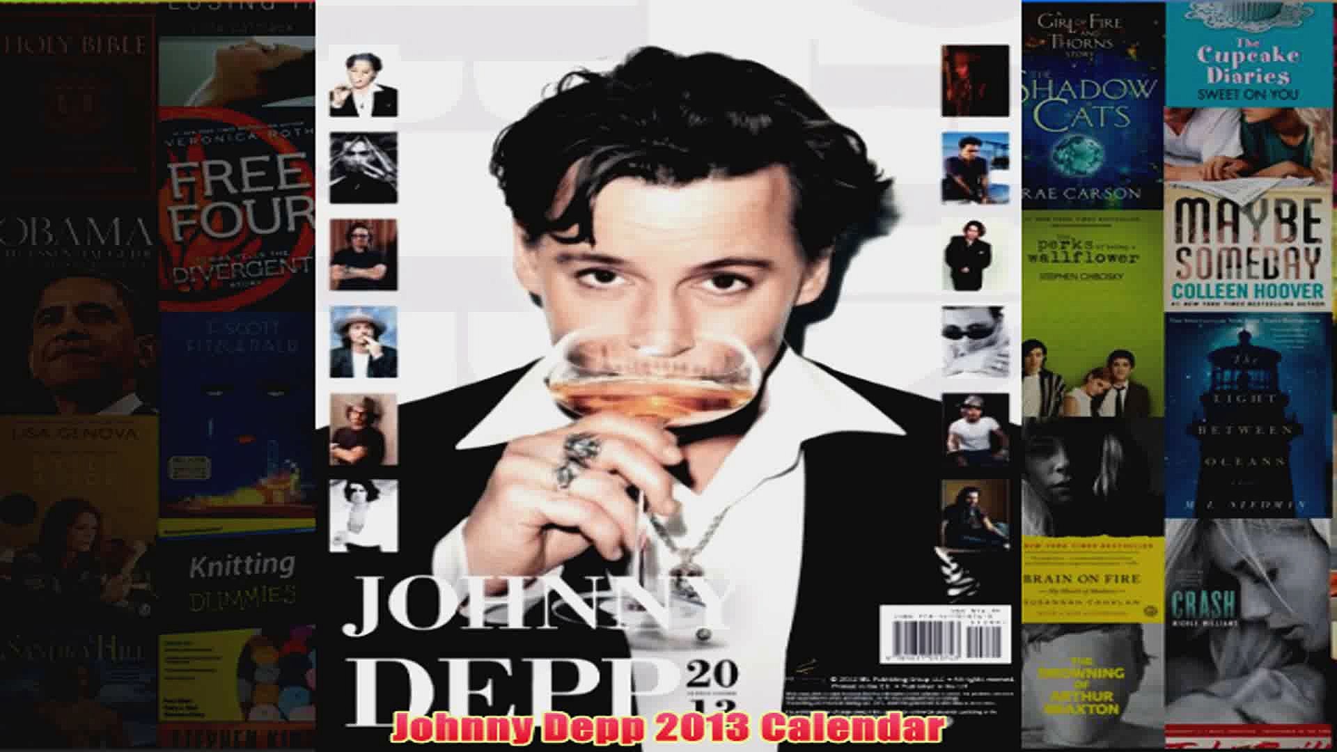 ⁣Johnny Depp 2013 Calendar