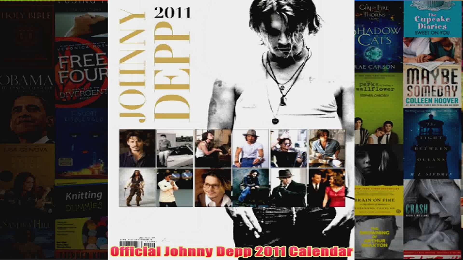 ⁣Official Johnny Depp 2011 Calendar