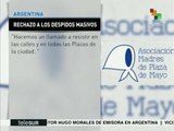 Madres de la Plaza de Mayo rechazan represión a trabajadores