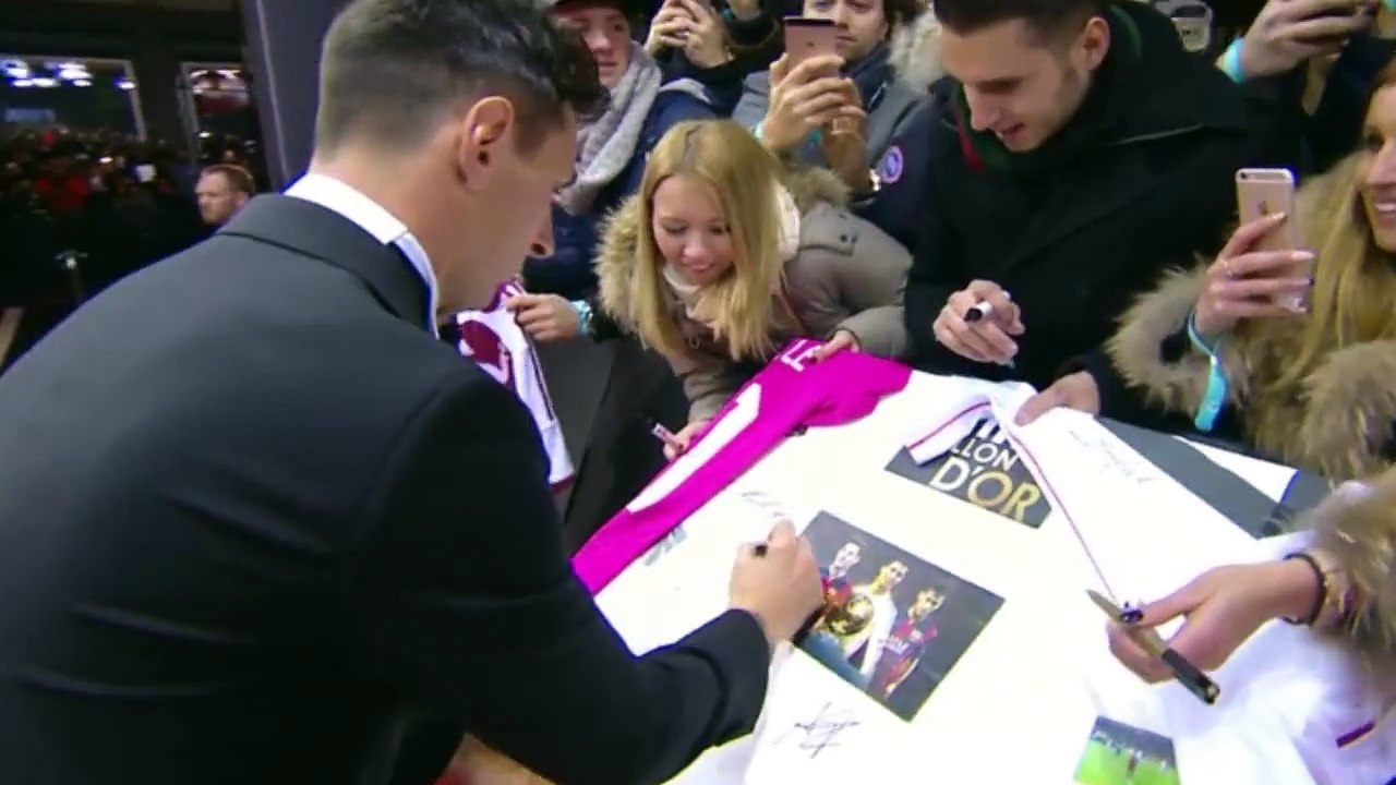 Messi on Red Carpet at FIFA Ballon d'Or 2015