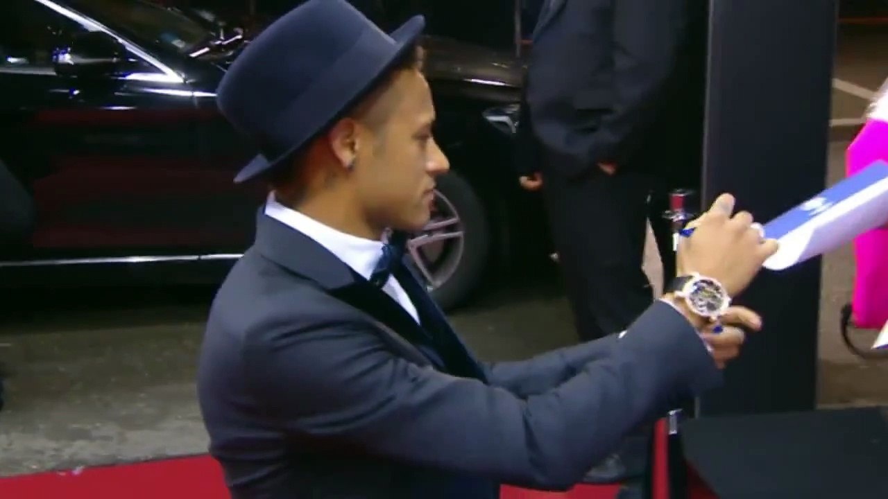 Neymar on Red Carpet at FIFA Ballon d'Or 2015