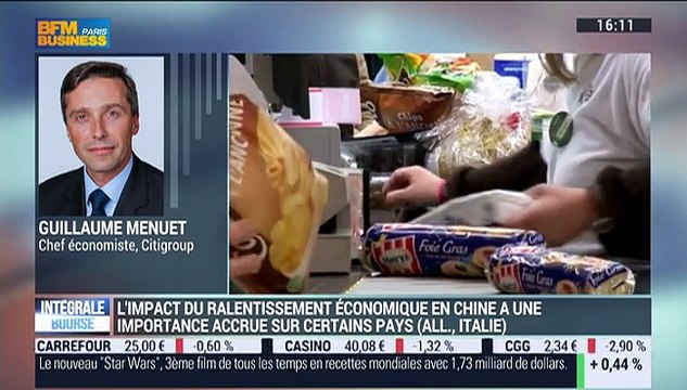 L'actu macro-éco: On est dans une situation relativement confortable pour pouvoir essayer de gérer le ralentissement chinois , Guillaume Menuet - 11/01