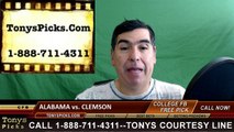 College Football Pick Clemson Tigers vs. Alabama Crimson Tide Prediction Championship Game Odds Preview 1-11-2016