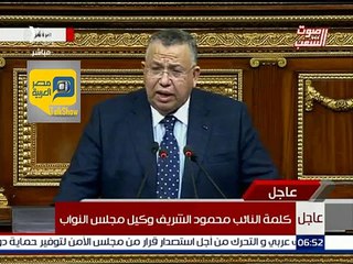 وكيل البرلمان مخطئا: استكملنا خارطة طريق ثورة "23 يونيو"